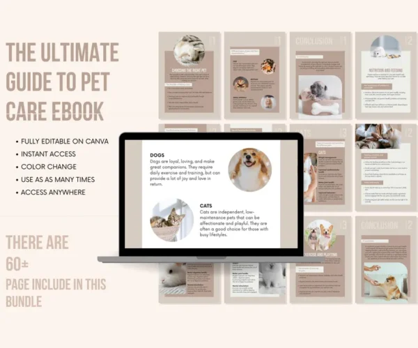 The Ultimate Guide to Pet Care eBook | Tips for Caring for Dogs, Cats, and Small Pets | Health, Grooming, and Training Tips | Pet Care Guide - Image 2